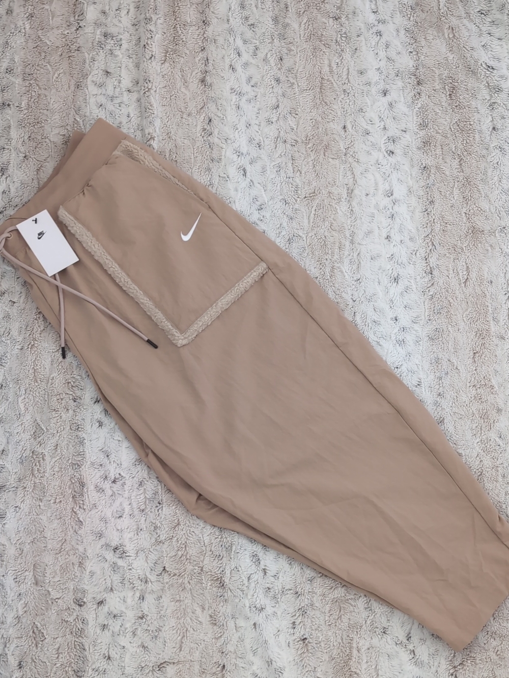 Nike Sportswear Teddy Fleece Trim Track Pants